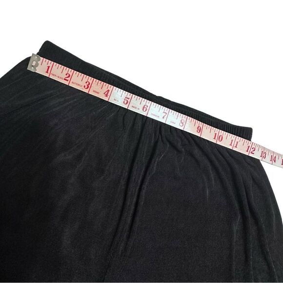 90’s Vintage Claudia Richard’s Black Shimmery Pull On Pants Size Medium - Picture 4 of 10